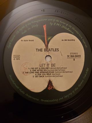 The Beatles LP"Let It Be" – Italy 1981Con errori