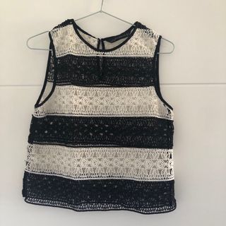 Zara top crochet