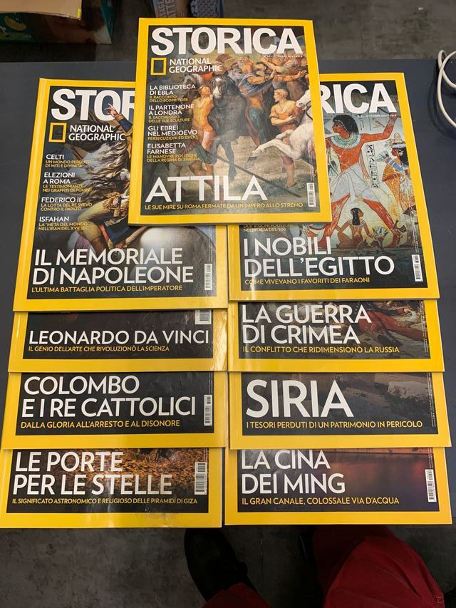 Lotto 9 riviste Storica di National Geographic