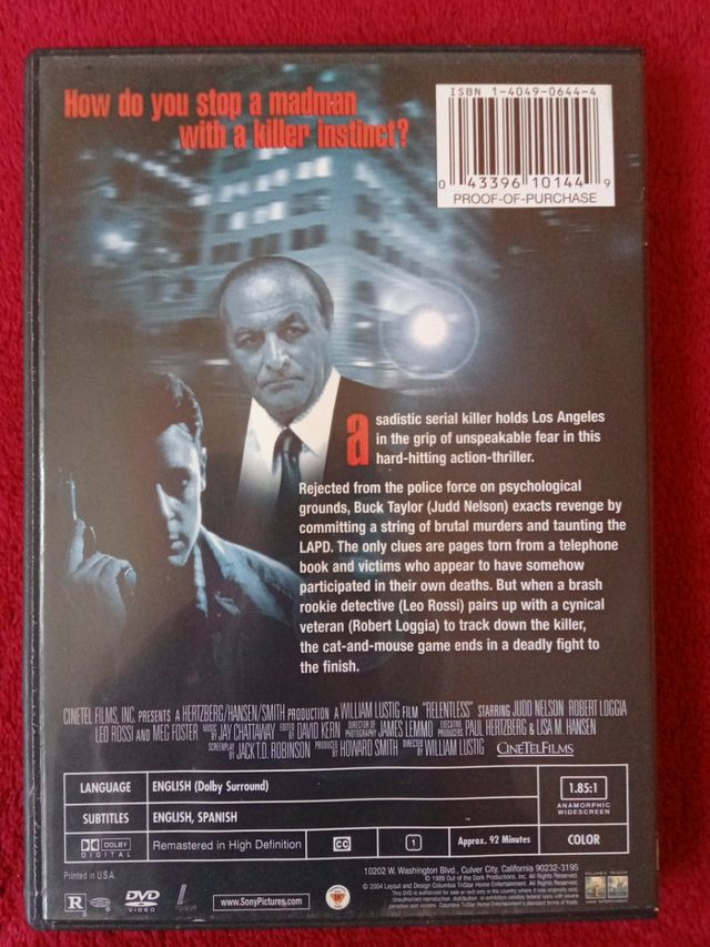 "Fuera de sí, sin descanso" en DVD 