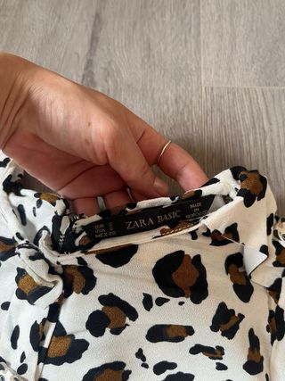 Camisa leopardo zara