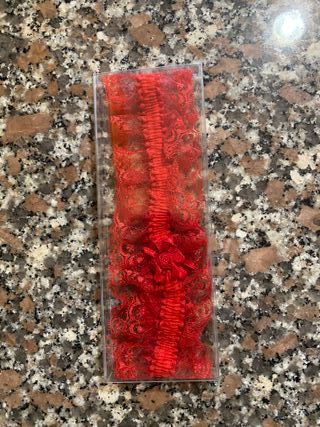 Giarrettiera rossa passionale porta fortuna lucky