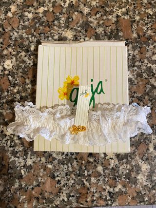 Giarrettiera bianca da sposa Giarrettiera bianca