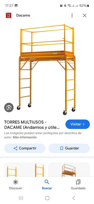 Andamio homologado MECADE