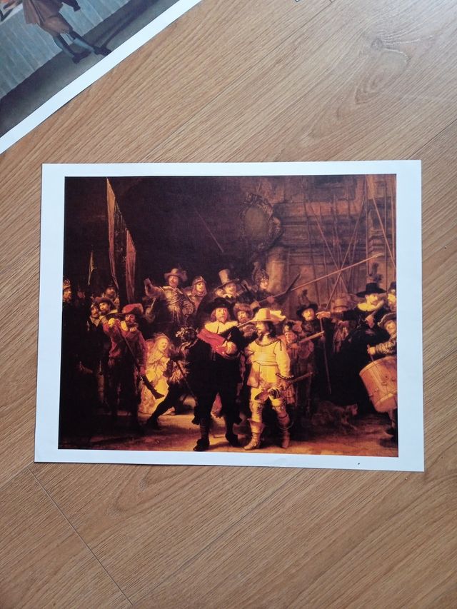 Colección 9 láminas pinturas famosas