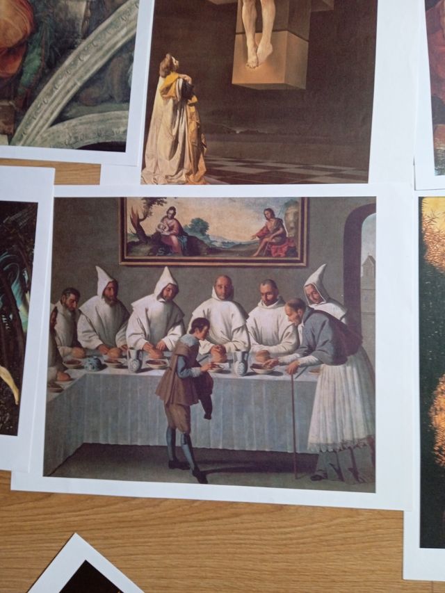 Colección 9 láminas pinturas famosas