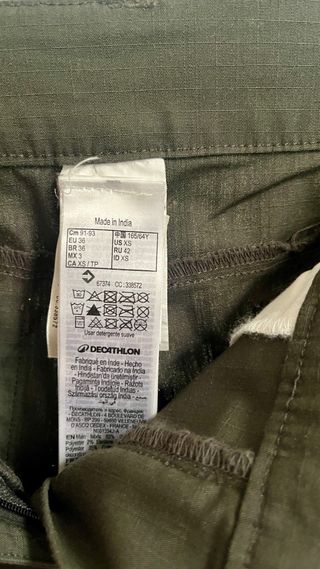 Shorts trekking Khaki mujer Forclaz T-36