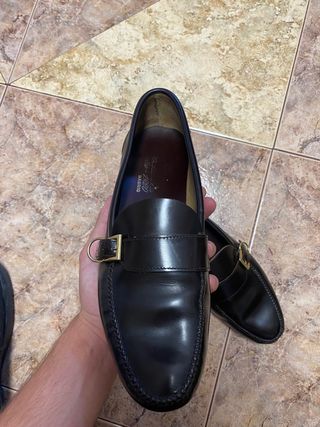 Mocasines Castellano piel tacon hombre 