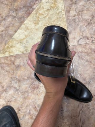Mocasines Castellano piel tacon hombre 