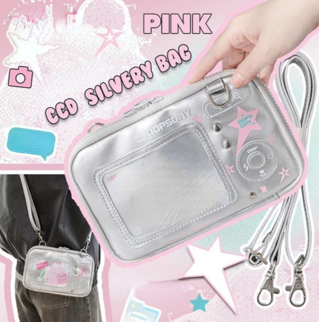 Bolso Estilo Y2K Retro Rosa