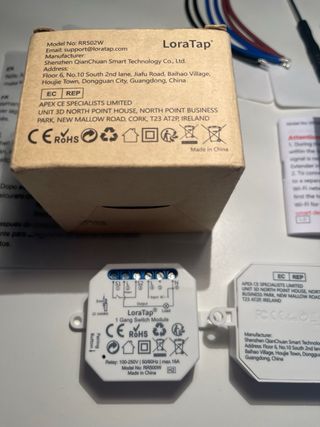 LoraTap Pack de 2 Relé Interruptor Conmutador Luz