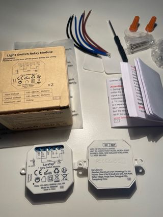 LoraTap Pack de 2 Relé Interruptor Conmutador Luz