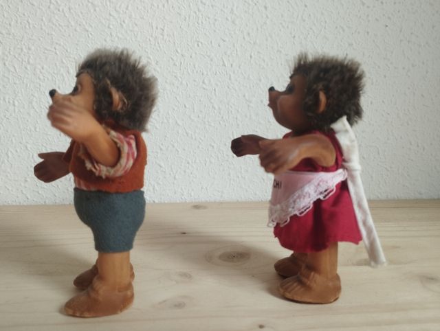 STATUETTE DI STEIFF MACKI E MUCKI DEGLI ANNI '50/'60