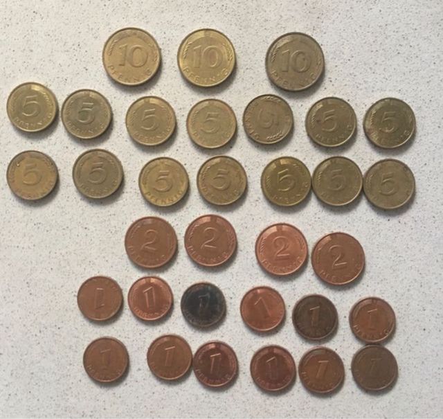 Lote monedas Alemania, antiguos peniques