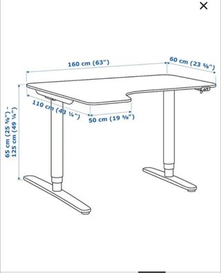 Escritorio Bekant Negro