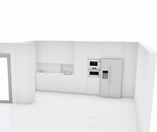 Cocina DM lacado blanca