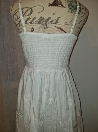 Vestido blanco largo ibicenco