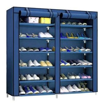 Zapatero de 12 niveles con cubierta