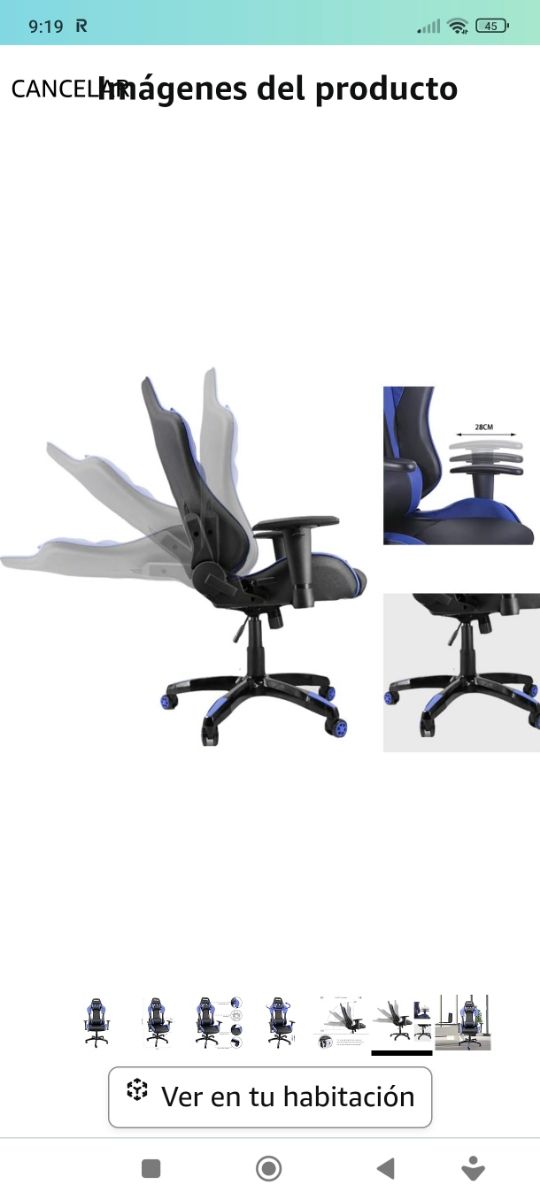Silla gaming ergonomica NUEVA