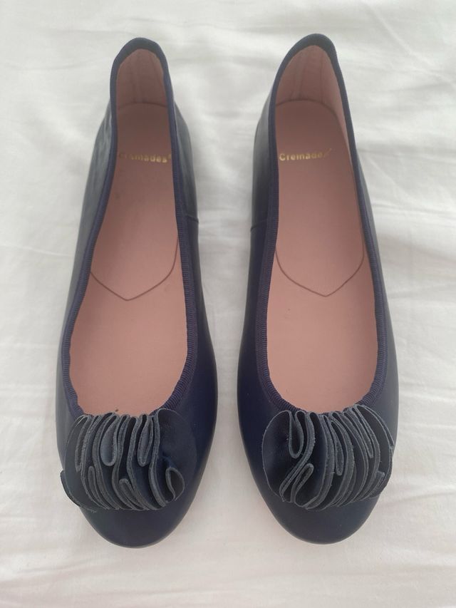 Bailarinas cremades azul marino 37 SIN ESTRENAR