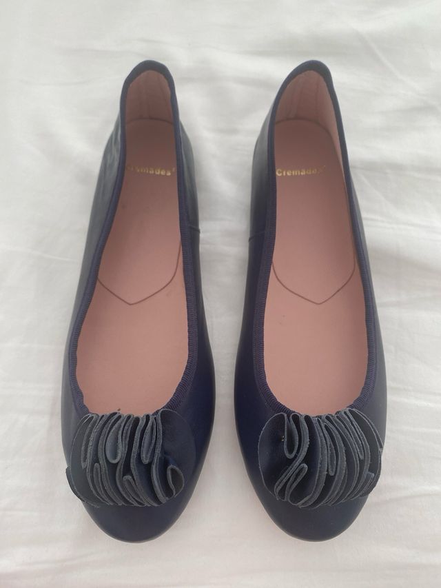 Bailarinas cremades azul marino 37 SIN ESTRENAR