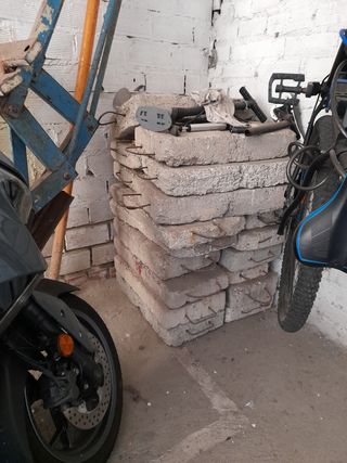 Andamio pescante con contrapesos