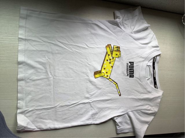 Camiseta niño puma minecraft