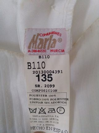 Vestido de comunion