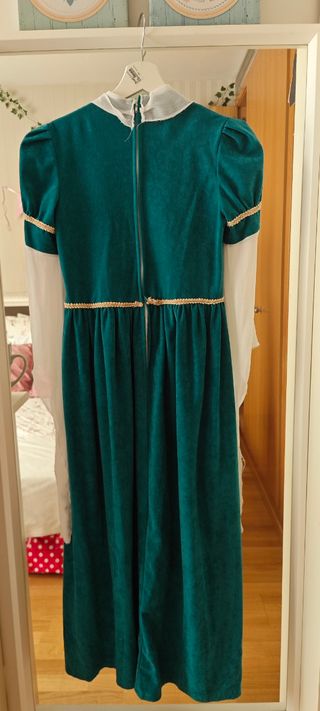 Disfraz medieval niña verde