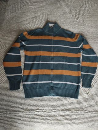 Cardigan Skelton uomo zip estivo