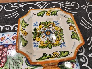 Svuota tasche/Porta caramelle in ceramica,