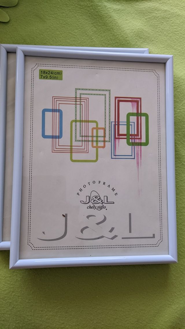 2 Marcos blancos 18×24