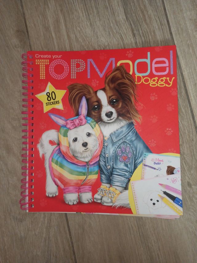 Cuaderno"Top Model"para colorear perros
