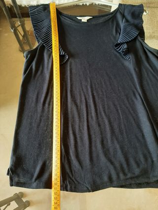 Camiseta azul marino sin mangas