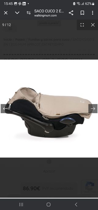 Saco cuco y grupo 0 primavera/ verano