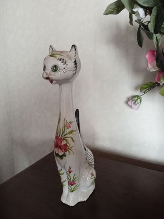 Gatto vintage in ceramica