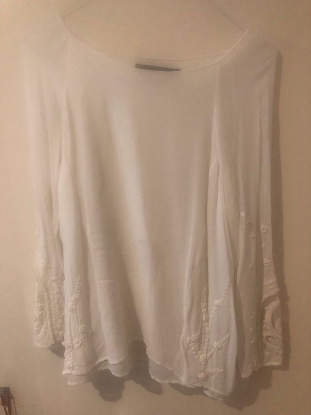 Blusa gasa Zara talla XL