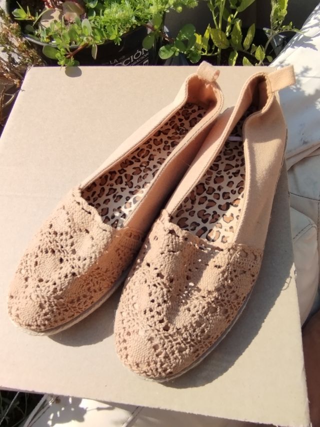 Alpargatas boho chic románticas de encaje