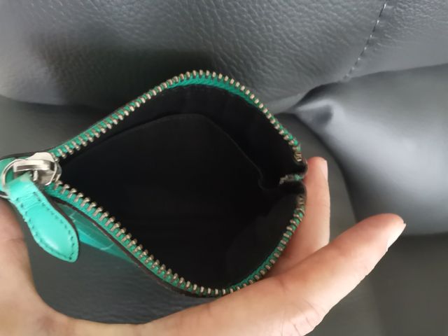 Portafoglio Gloria Ortiz, in pelle, turchese