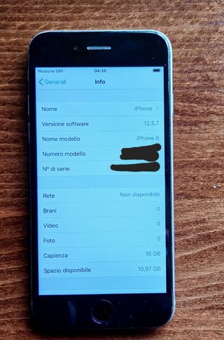 Smartphone Apple iPhone 6, A1586