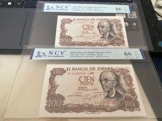 100 pesetas 1970. NCV 66 *** serie especial 9C