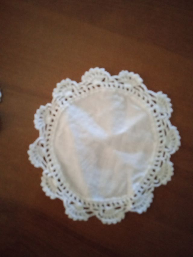 Centrino sottobicchiere in lino e cotone