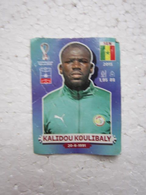 cromo álbum fútbol Kalidou Koulibaly Qatar 2022