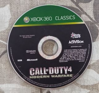 Call of Duty 4 Xbox 360 y xbox one