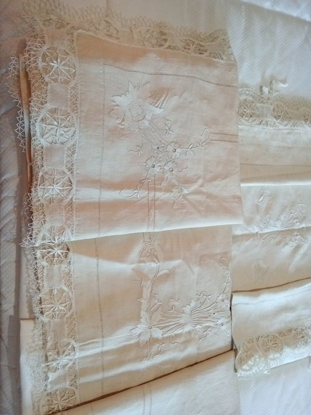 Sábanas con bordado