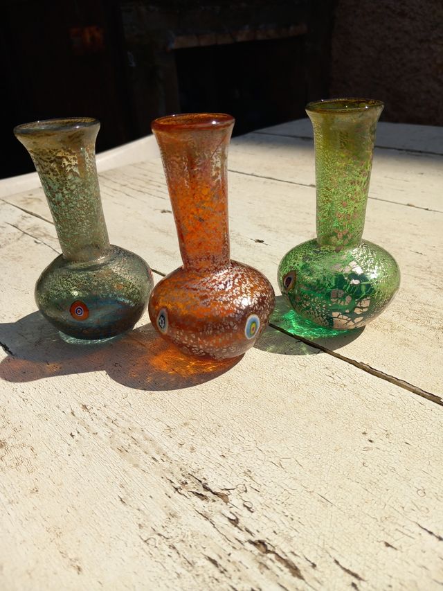  vasetti portacandela in vetro 