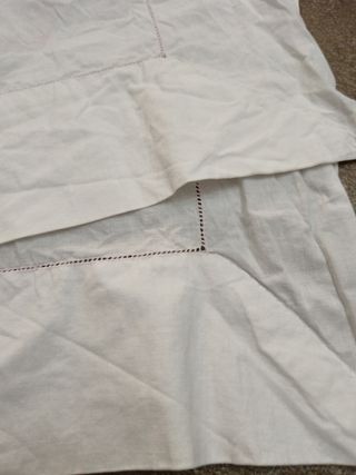 Ricamo vintage in lenzuola matrimoniale