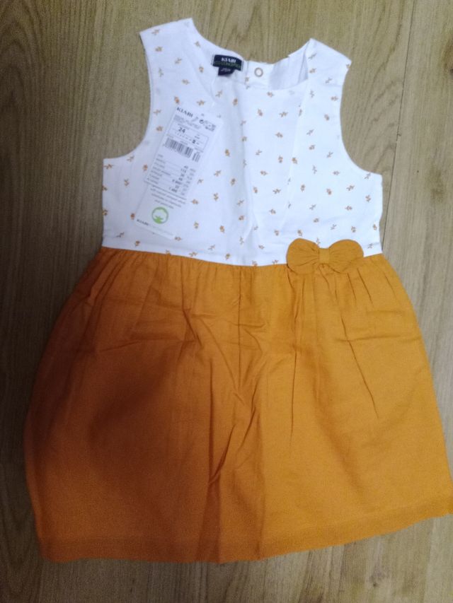 Bellissimo vestito con fiocco bimba