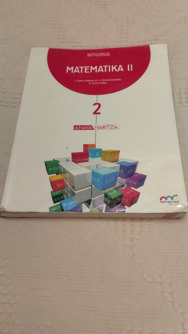 Libro de texto 2 bachillerato/ 2 batxilergoa
