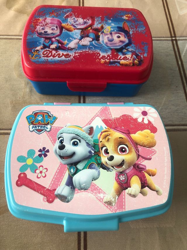 Lote Patrulla Canina 8 años y tuppers paw patrol